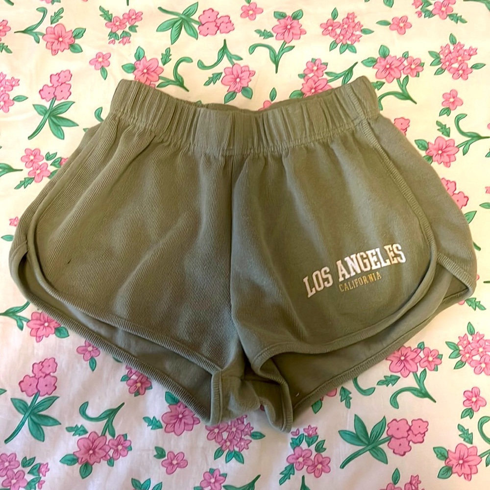 Forest green Los Angeles shorts